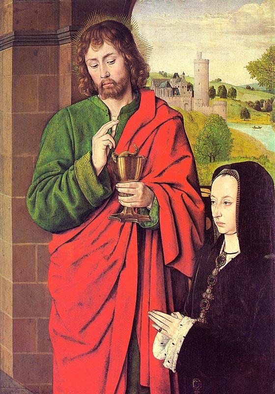 Anne of France presented by Saint John the Evangelist, Master of Moulins